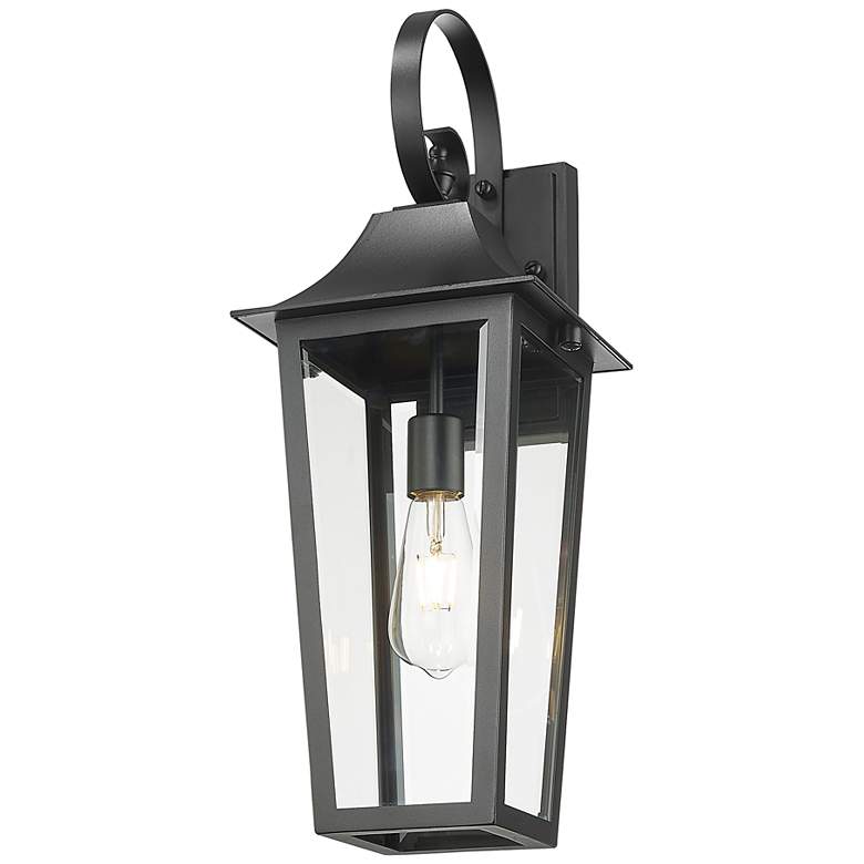 Image 4 Z-Lite Gannon 22 1/4" High Black Outdoor Wall Light more views