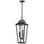 1_Z-Lite Gannon 23" High Black 3-Light Outdoor Hanging Light