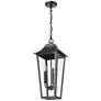 7_Z-Lite Gannon 23" High Black 3-Light Outdoor Hanging Light more views