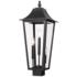 Z-Lite Gannon 25 1/4" High Black 3-Light Outdoor Post Light