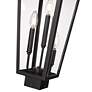 4_Z-Lite Gannon 25 1/4" High Black 3-Light Outdoor Post Light more views