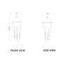 6_Z-Lite Gannon 25 1/4" High Black 3-Light Outdoor Post Light more views