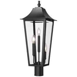 Z-Lite Gannon 26 3/4" High Black 3-Light Outdoor Post Light