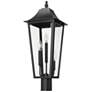 5_Z-Lite Gannon 26 3/4" High Black 3-Light Outdoor Post Light more views
