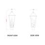 6_Z-Lite Gannon 26 3/4" High Black 3-Light Outdoor Post Light more views