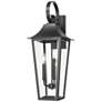 Thumbnail3 of Z-Lite Gannon 27 1/4" High Black 3-Light Outdoor Wall Light