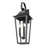 6_Z-Lite Gannon 27 1/4" High Black 3-Light Outdoor Wall Light more views