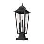 7_Z-Lite Gannon 27 3/4" High Black 3-Light Outdoor Pier Light more views