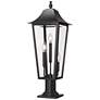 1_Z-Lite Gannon 28 3/4" High Black 3-Light Outdoor Pier Light
