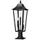 Z-Lite Gannon 28 3/4" High Black 3-Light Outdoor Pier Light