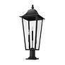 7_Z-Lite Gannon 33 1/2" High Black 3-Light Outdoor Pier Light more views