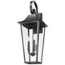 4_Z-Lite Gannon 33 1/4" High Black 3-Light Outdoor Wall Light more views