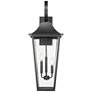 5_Z-Lite Gannon 33 1/4" High Black 3-Light Outdoor Wall Light more views