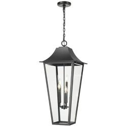 Z-Lite Gannon 35 3/4"H Black 5-Light Outdoor Hanging Light