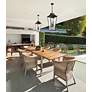 2_Z-Lite Gannon 35 3/4"H Black 5-Light Outdoor Hanging Light more views