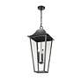 4_Z-Lite Gannon 35 3/4"H Black 5-Light Outdoor Hanging Light more views