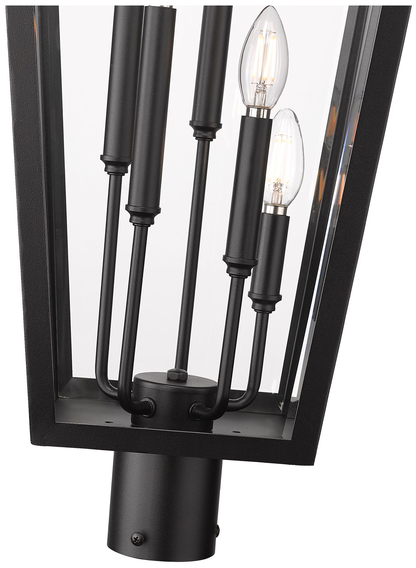 Thumbnail4 of Z-Lite Gannon 40 1/4" High Black 5-Light Outdoor Post Light more views