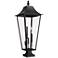Z-Lite Gannon 41 1/4" High Black 5-Light Outdoor Pier Light