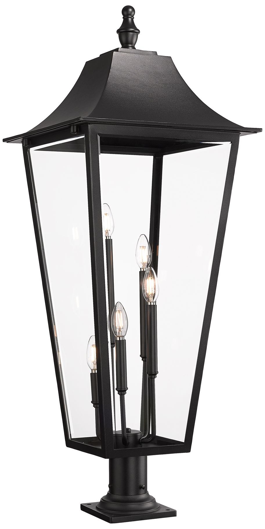 Thumbnail1 of Z-Lite Gannon 42 1/4" High Black 5-Light Outdoor Pier Light