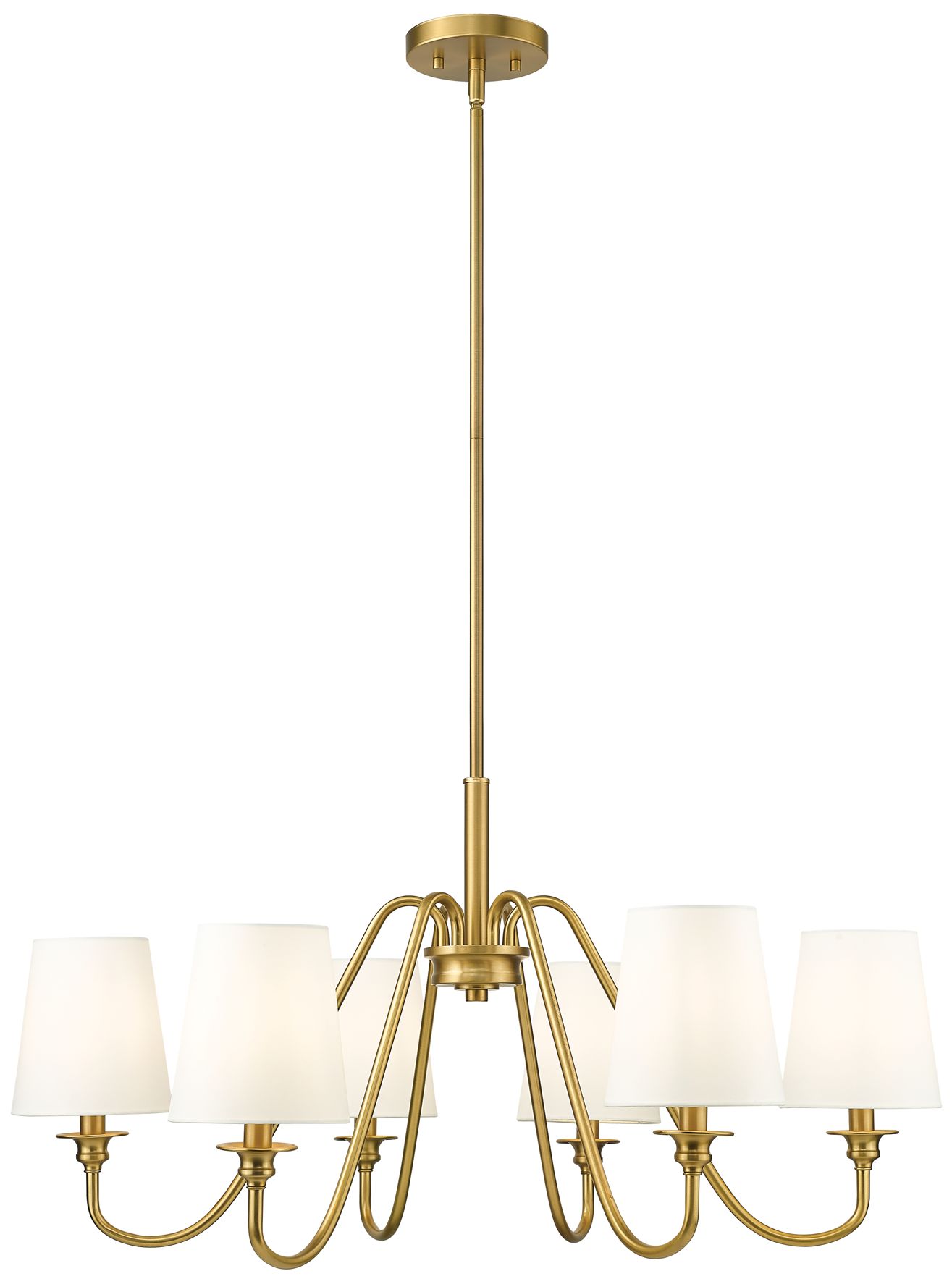Z-Lite Gianna 32" Wide Modern Gold 6-Light Chandelier