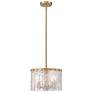 2_Z-Lite Glacier 12 1/2" Wide Modern Gold 3-Light Pendant