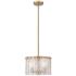 Z-Lite Glacier 12 1/2" Wide Modern Gold 3-Light Pendant
