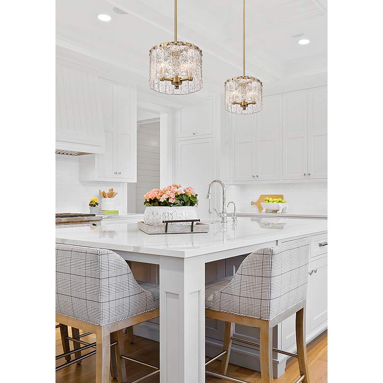 Image 4 Z-Lite Glacier 12 1/2" Wide Modern Gold 3-Light Pendant more views