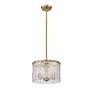 Z-Lite Glacier 12 1/2" Wide Modern Gold 3-Light Pendant