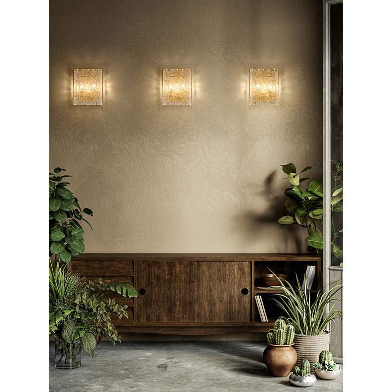 Image 2 Z-Lite Glacier 12" High Modern Gold Wall Sconce more views