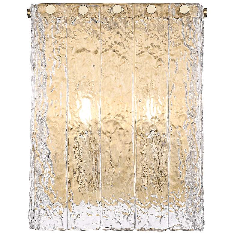 Image 5 Z-Lite Glacier 12" High Modern Gold Wall Sconce more views