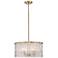 Z-Lite Glacier 19" Wide Modern Gold 5-Light Pendant
