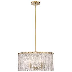 Z-Lite Glacier 19" Wide Modern Gold 5-Light Pendant