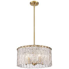 Image5 of Z-Lite Glacier 19" Wide Modern Gold 5-Light Pendant more views