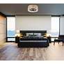 5_Z-Lite Glacier 20 3/4" Wide Matte Black 8-Light Ceiling Light more views
