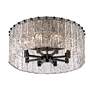 6_Z-Lite Glacier 20 3/4" Wide Matte Black 8-Light Ceiling Light more views