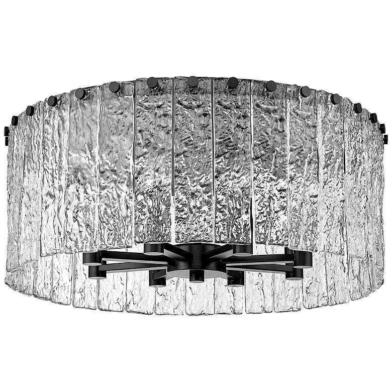 Image 7 Z-Lite Glacier 20 3/4" Wide Matte Black 8-Light Ceiling Light more views