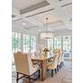 5_Z-Lite Glacier 26 3/4" Wide Modern Gold Glass 10-Light Drum Pendant more views