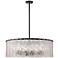 Z-Lite Glacier 32 1/2" Wide 12-Light Modern Textured Glass Pendant