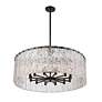 6_Z-Lite Glacier 32 1/2" Wide 12-Light Modern Textured Glass Pendant more views