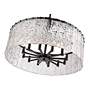 Z-Lite Glacier 32 1/2" Wide 12-Light Modern Textured Glass Pendant in scene