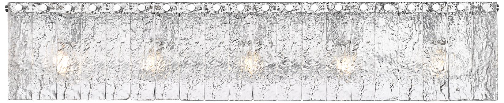 Image 5 Z-Lite Glacier 36 3/4" Wide Chrome 5-Light Vanity Bath Light more views