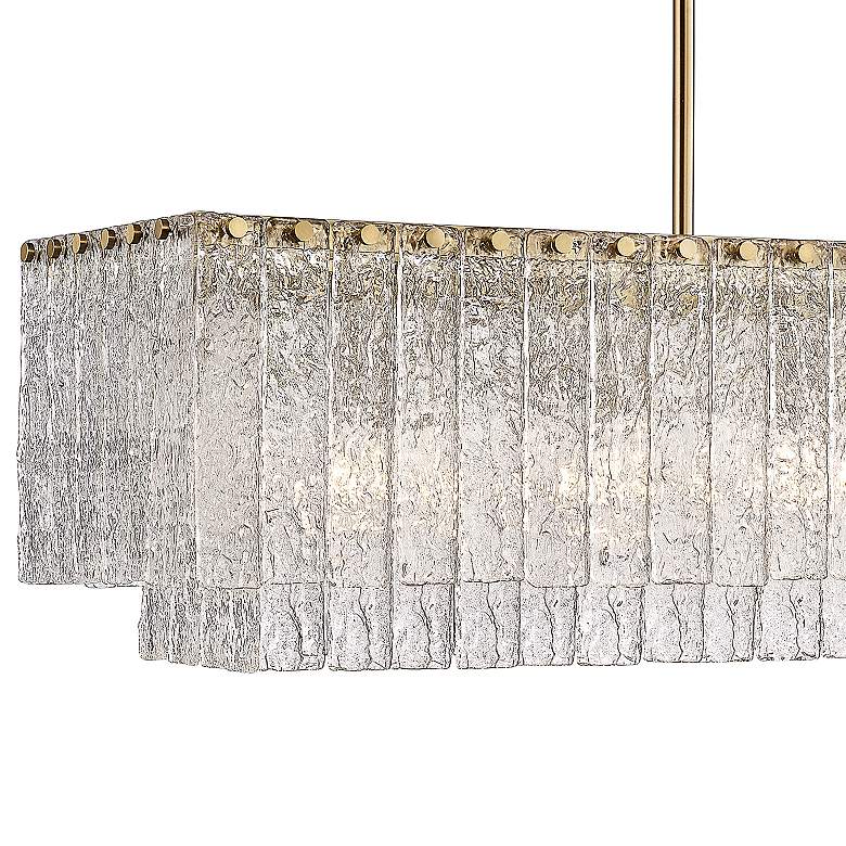 Image 4 Z-Lite Glacier 42 3/4" Wide Modern Gold 5-Light Linear Pendant more views