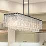 2_Z-Lite Glacier 53 1/2" Wide Matte Black 7-Light Linear Chandelier