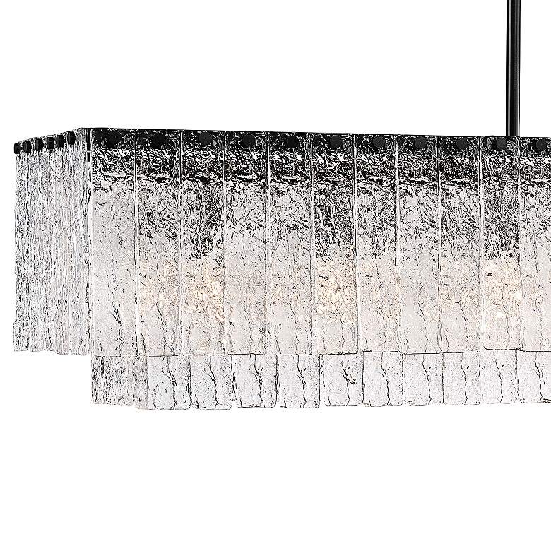 Image 4 Z-Lite Glacier 53 1/2" Wide Matte Black 7-Light Linear Chandelier more views