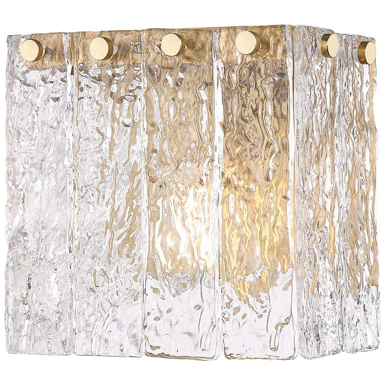 Image 1 Z-Lite Glacier 7" High Modern Gold Wall Sconce