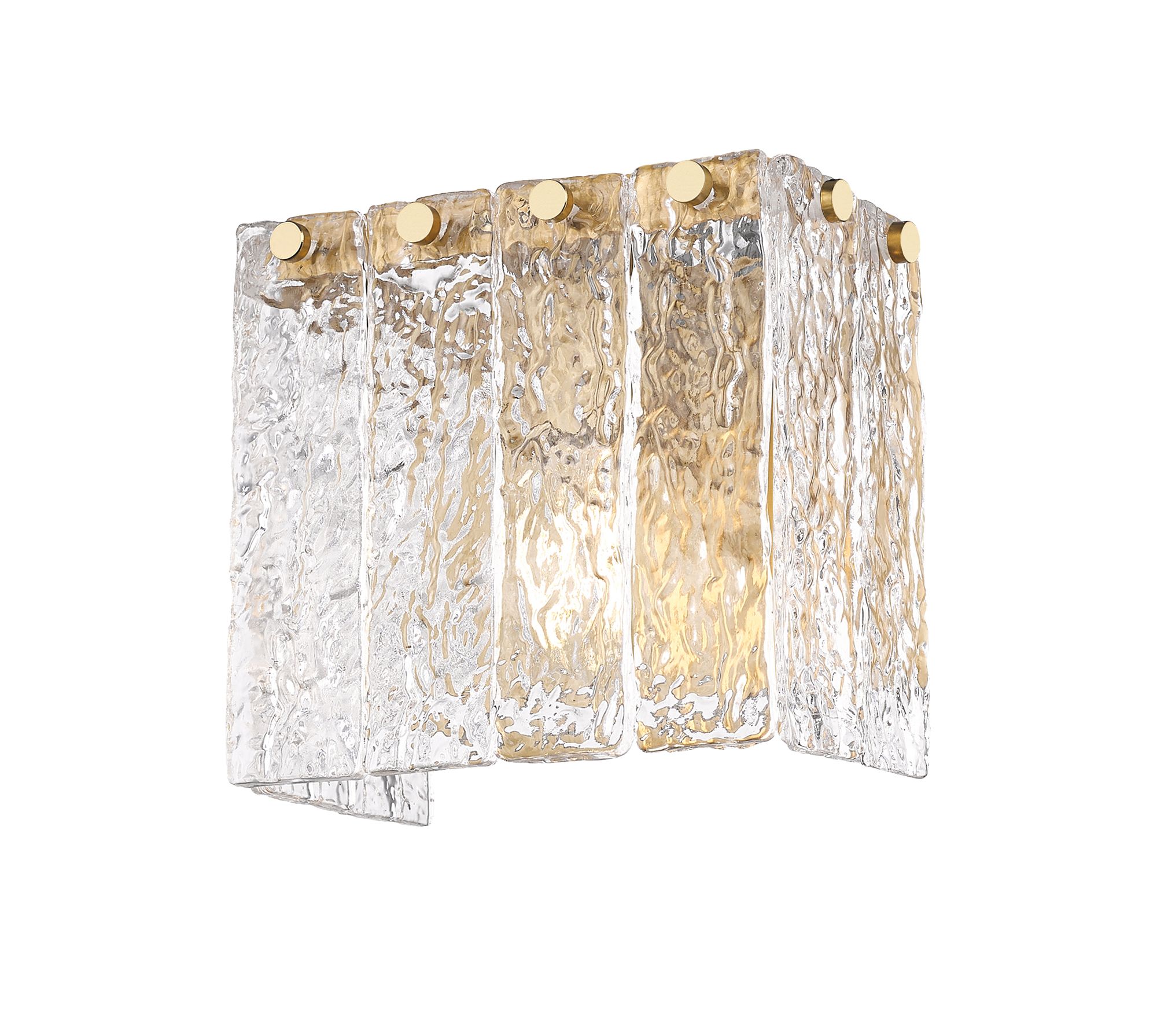 Image 4 Z-Lite Glacier 7" High Modern Gold Wall Sconce more views