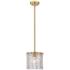 Z-Lite Glacier 8 1/2" Wide Modern Gold Textured Glass Mini Pendant