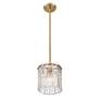 5_Z-Lite Glacier 8 1/2" Wide Modern Gold Textured Glass Mini Pendant more views