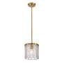 6_Z-Lite Glacier 8 1/2" Wide Modern Gold Textured Glass Mini Pendant more views