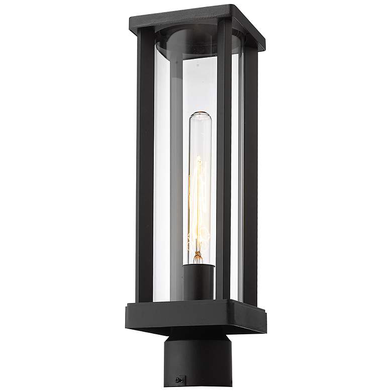 Image 1 Z-Lite Glenwood 15" High Black Outdoor Post Light